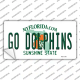 Go Dolphins Novelty Sticker Decal