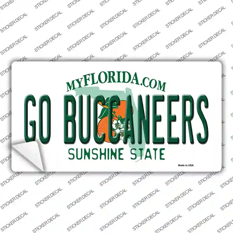 Go Buccaneers Novelty Sticker Decal