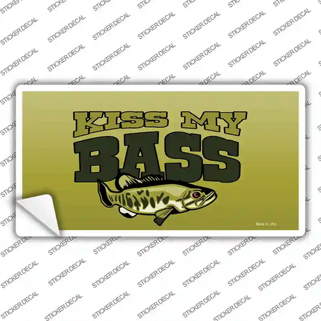 Kiss My Bass Novelty Sticker Decal
