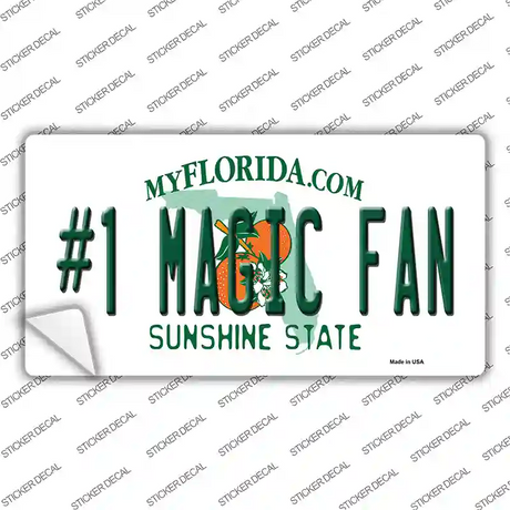 Number 1 Magic Fan Novelty Sticker Decal