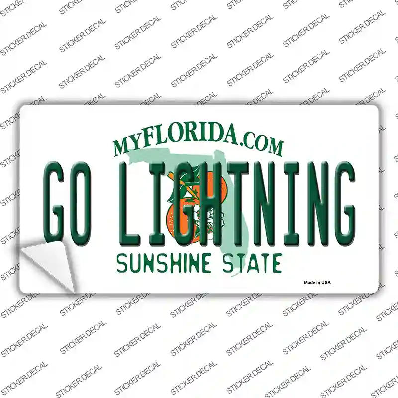 Go Lightning Novelty Sticker Decal