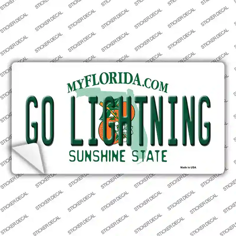 Go Lightning Novelty Sticker Decal