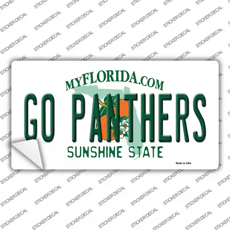 Go Panthers Novelty Sticker Decal