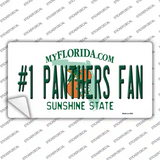Number 1 Panthers Fan Novelty Sticker Decal
