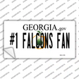Number 1 Falcons Fan Novelty Sticker Decal