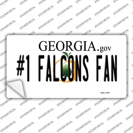 Number 1 Falcons Fan Novelty Sticker Decal
