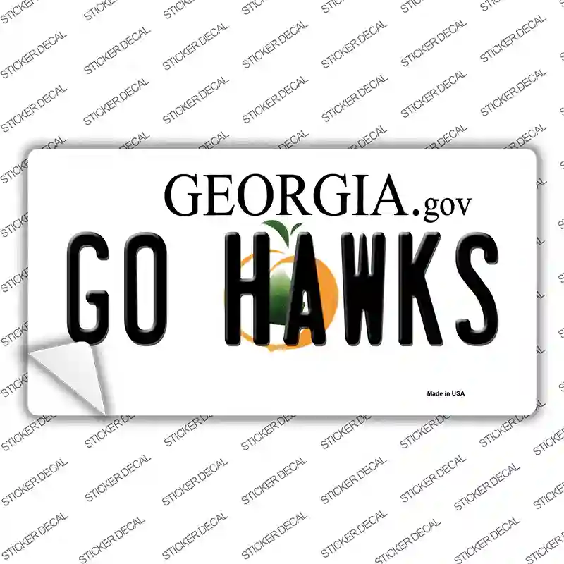 Go Hawks Novelty Sticker Decal