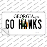 Go Hawks Novelty Sticker Decal