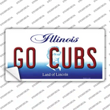Go Cubs Novelty Sticker Decal