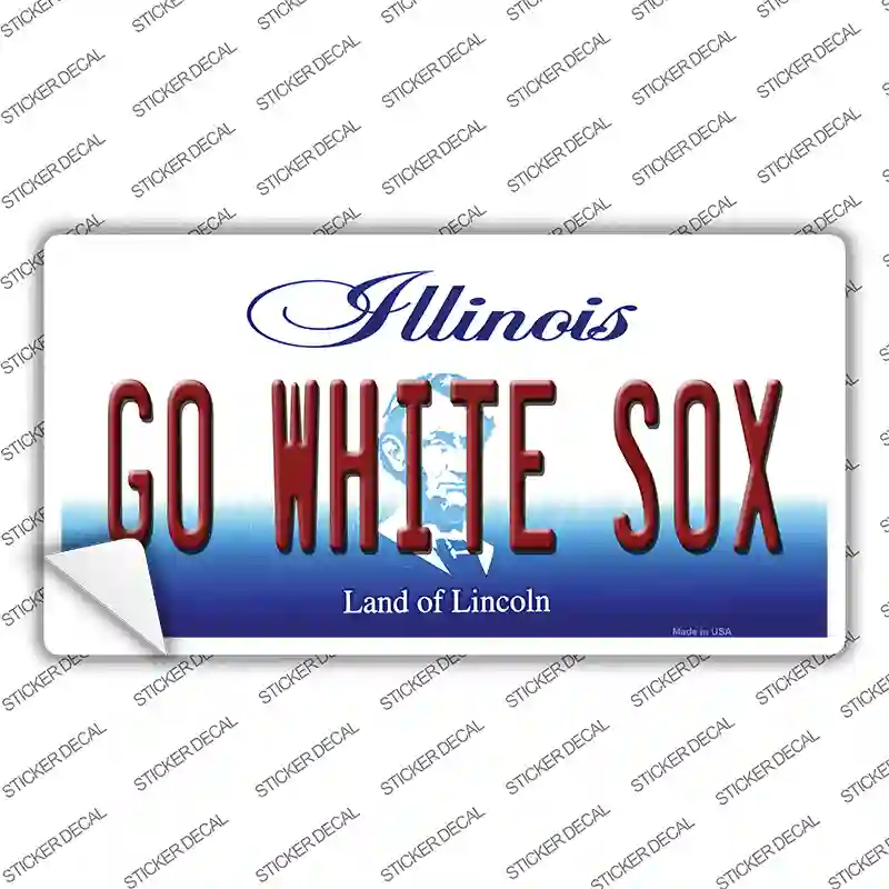 Go White Sox Novelty Sticker Decal