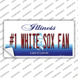 Number 1 White Sox Fan Novelty Sticker Decal