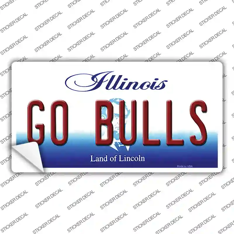 Go Bulls Novelty Sticker Decal