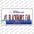 Number 1 Blackhawks Fan Novelty Sticker Decal