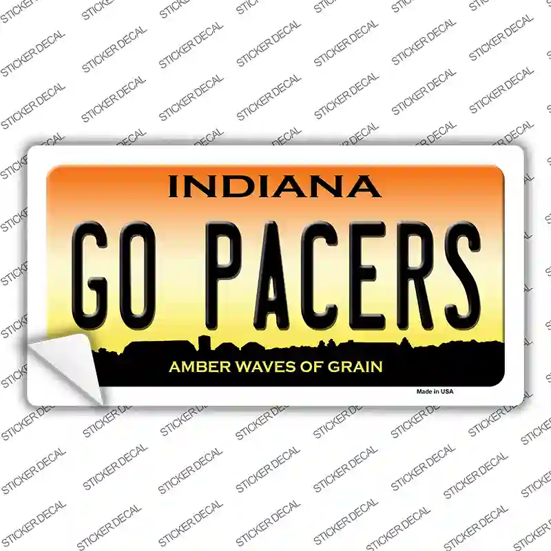 Go Pacers Novelty Sticker Decal