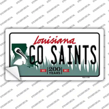 Go Saints Novelty Sticker Decal