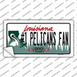 Number 1 Pelicans Fan Novelty Sticker Decal