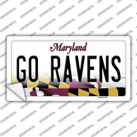 Go Ravens Novelty Sticker Decal