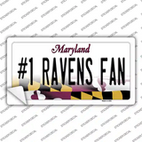 Number 1 Ravens Fan Novelty Sticker Decal