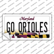 Go Orioles Novelty Sticker Decal
