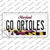 Go Orioles Novelty Sticker Decal