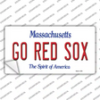 Go Red Sox Novelty Sticker Decal