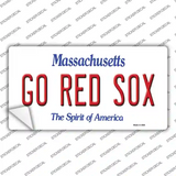 Go Red Sox Novelty Sticker Decal