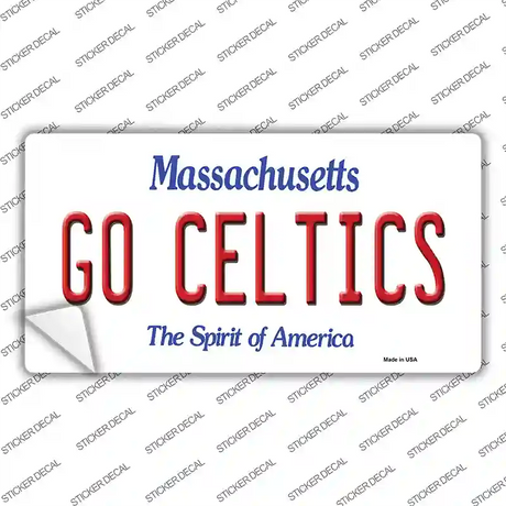 Go Celtics Novelty Sticker Decal