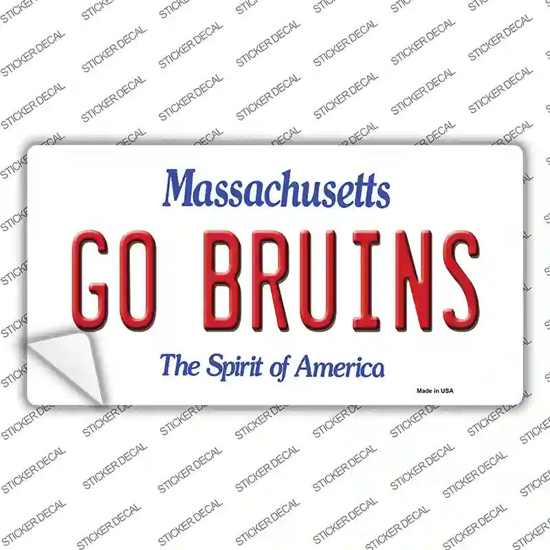 Go Bruins Novelty Sticker Decal