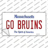 Go Bruins Novelty Sticker Decal