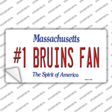 Number 1 Bruins Fan Novelty Sticker Decal