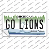 Go Lions Novelty Sticker Decal
