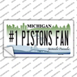 Number 1 Pistons Fan Novelty Sticker Decal