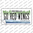 Go Red Wings Novelty Sticker Decal