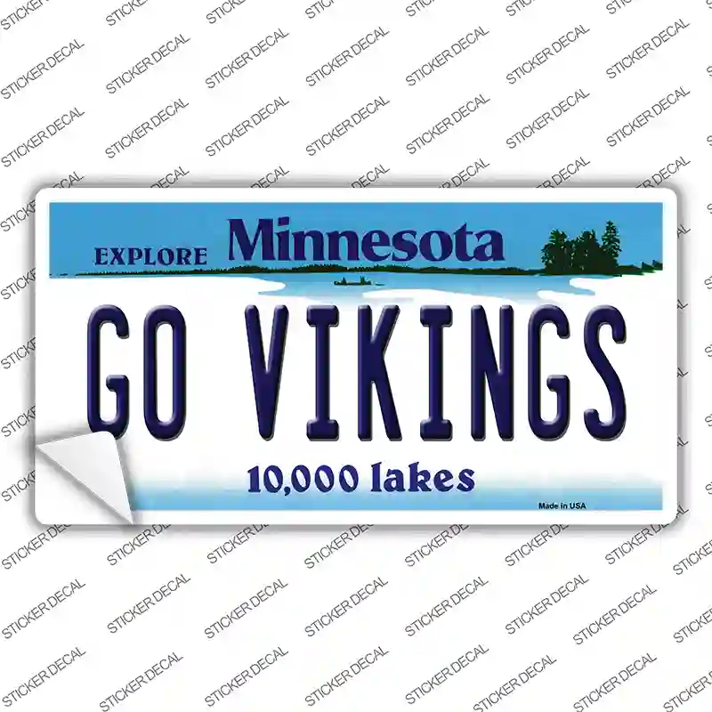 Go Vikings Novelty Sticker Decal