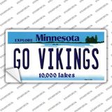 Go Vikings Novelty Sticker Decal