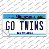 Go Twins Novelty Sticker Decal