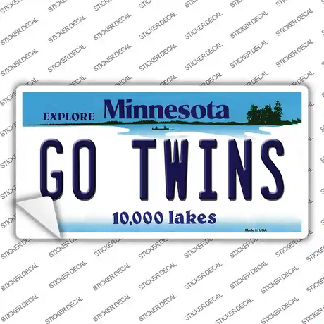 Go Twins Novelty Sticker Decal