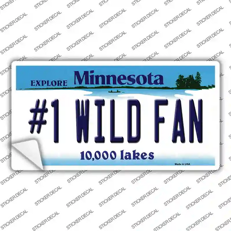 Number 1 Wild Fan Novelty Sticker Decal