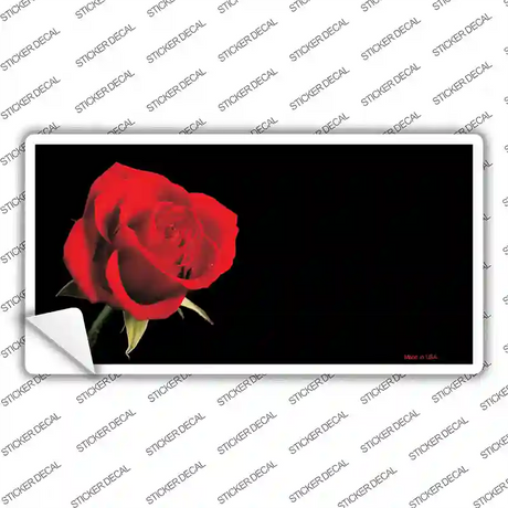 Rose Offset Novelty Sticker Decal