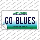 Go Blues Novelty Sticker Decal