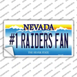 Number 1 Raiders Fan Novelty Sticker Decal