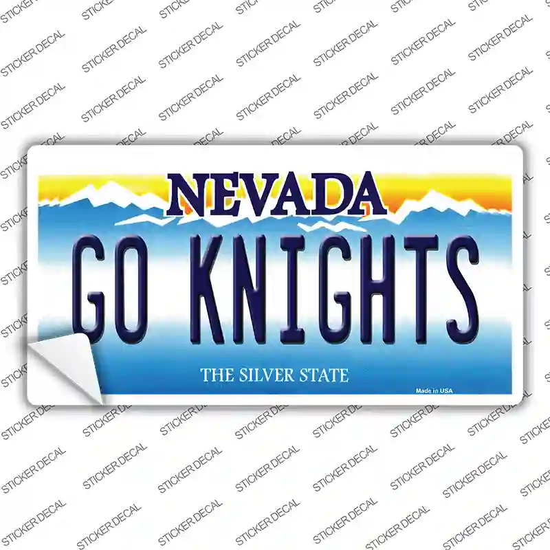 Go Golden Knights Novelty Sticker Decal