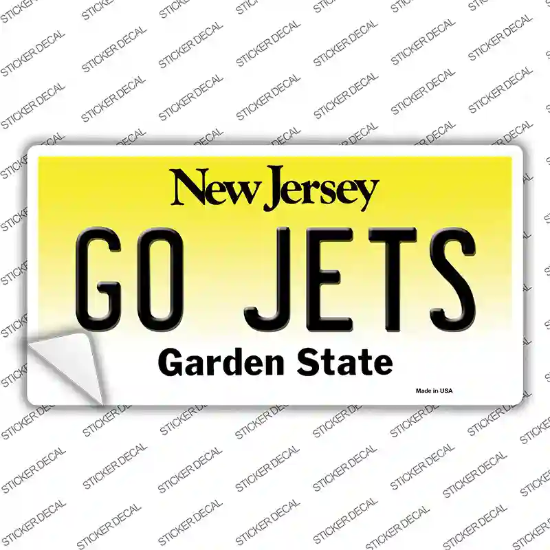 Go Jets Novelty Sticker Decal