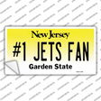 Number 1 Jets Fan New Jersey Novelty Sticker Decal
