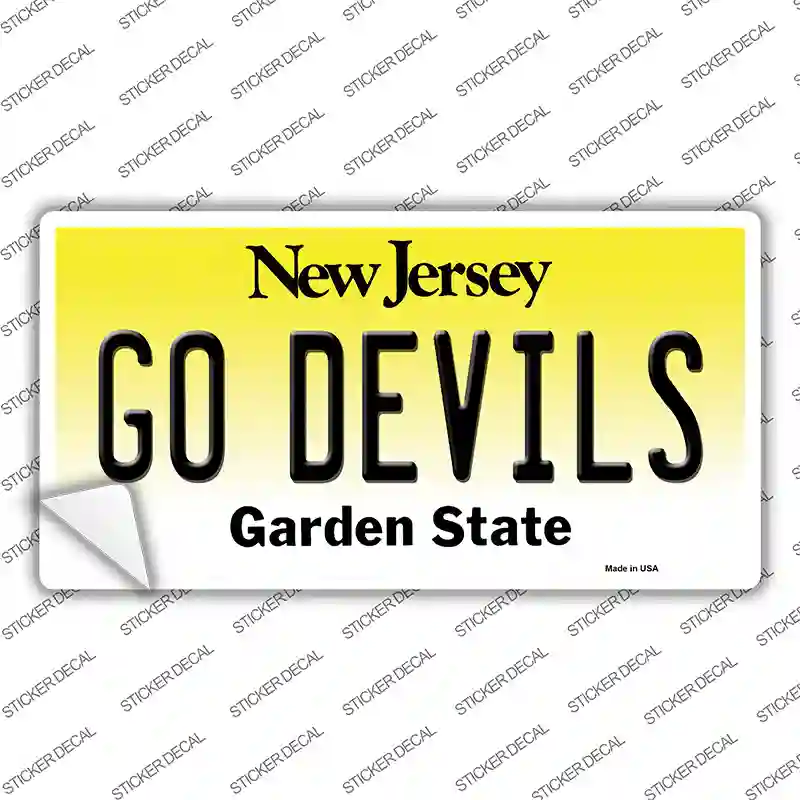 Go Devils Novelty Sticker Decal