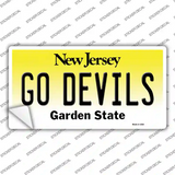 Go Devils Novelty Sticker Decal