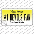 Number 1 Devils Fan Novelty Sticker Decal