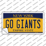 New York Go Giants Novelty Sticker Decal