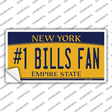 Number 1 Bills Fan Novelty Sticker Decal