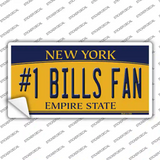 Number 1 Bills Fan Novelty Sticker Decal